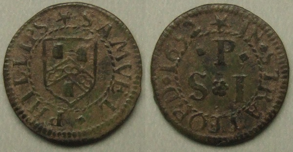Stratford-upon-Avon, Samuel Phillips 1652 farthing Stratford-upon-Avon, Samuel Phillips 1652 farthing